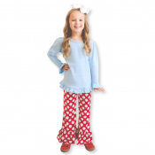 Girl's Polka Dot Ruffle Pants